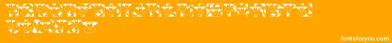 LmsConradsCows Font – White Fonts on Orange Background