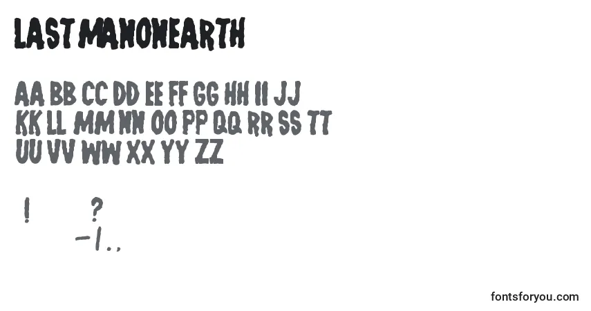 Шрифт LastManOnEarth – алфавит, цифры, специальные символы