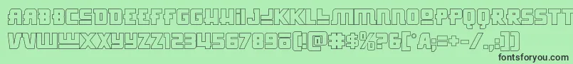 Hongkonghustleout Font – Black Fonts on Green Background