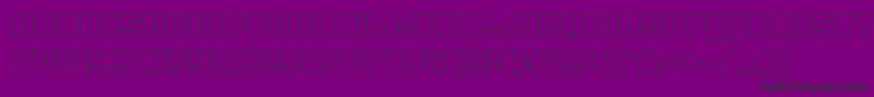 Шрифт Hongkonghustleout – чёрные шрифты на фиолетовом фоне
