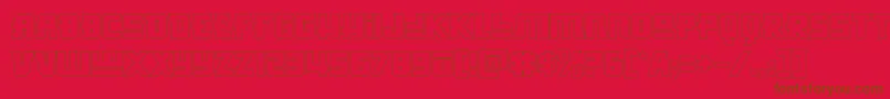 fuente Hongkonghustleout – Fuentes Marrones Sobre Fondo Rojo
