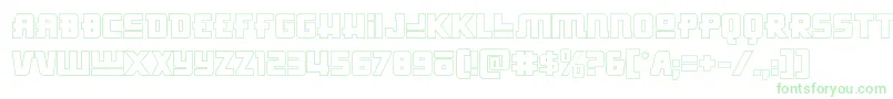 Hongkonghustleout Font – Green Fonts on White Background
