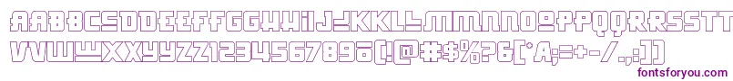 Hongkonghustleout Font – Purple Fonts on White Background