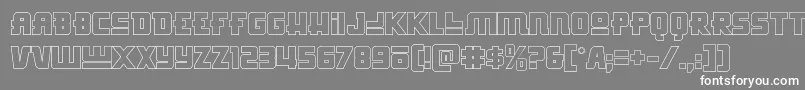 Hongkonghustleout Font – White Fonts on Gray Background