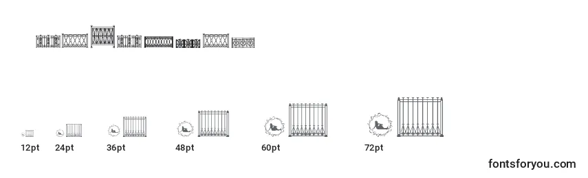 sizes of fencedinlt font, fencedinlt sizes