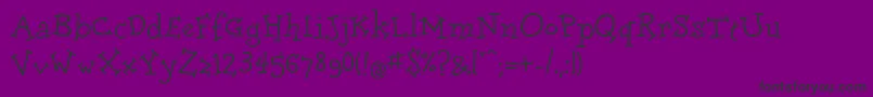 Doloresc Font – Black Fonts on Purple Background