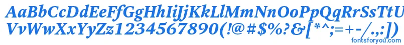 OctavaBoldItalic-fontti – siniset fontit