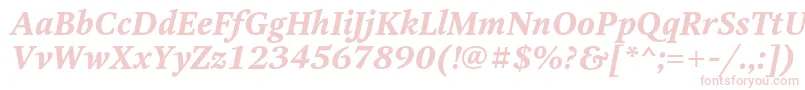 OctavaBoldItalic-Schriftart – Rosa Schriften