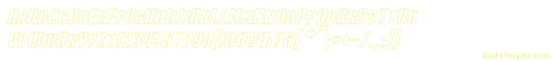 StarkHollowItalic Font – Yellow Fonts