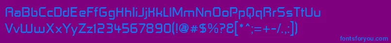 ControlFreak Font – Blue Fonts on Purple Background
