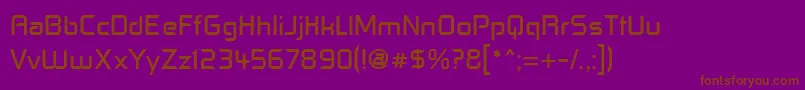 Шрифт ControlFreak – коричневые шрифты на фиолетовом фоне
