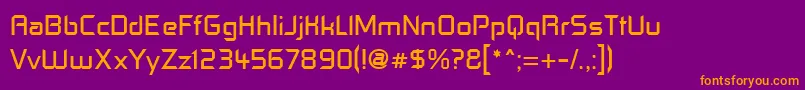 ControlFreak Font – Orange Fonts on Purple Background