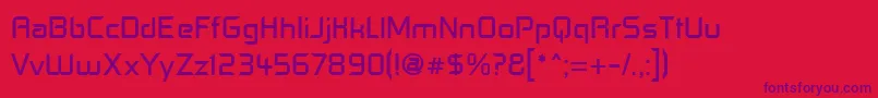 ControlFreak Font – Purple Fonts on Red Background