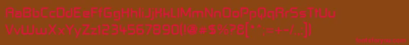 ControlFreak Font – Red Fonts on Brown Background