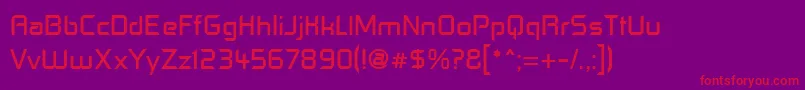 ControlFreak Font – Red Fonts on Purple Background