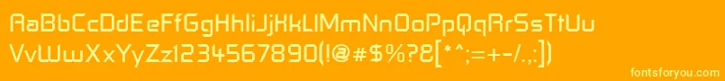 ControlFreak Font – Yellow Fonts on Orange Background