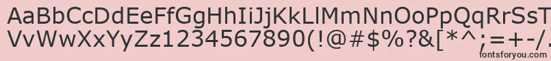 Verdank Font – Black Fonts on Pink Background