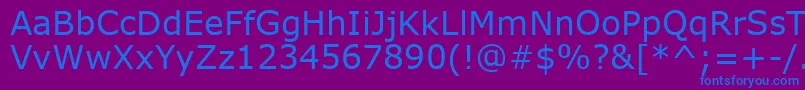 Verdank Font – Blue Fonts on Purple Background