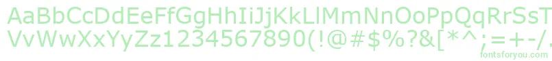Verdank Font – Green Fonts on White Background