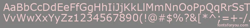 Verdank Font – Pink Fonts on Gray Background
