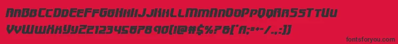 Speedwagonital Font – Black Fonts on Red Background