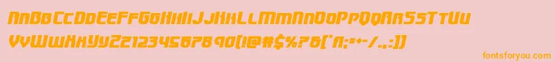 Speedwagonital Font – Orange Fonts on Pink Background