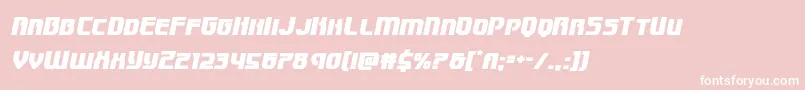 Speedwagonital Font – White Fonts on Pink Background