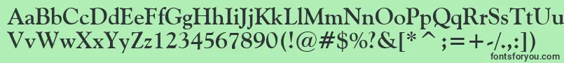 Vaniel2Bold Font – Black Fonts on Green Background