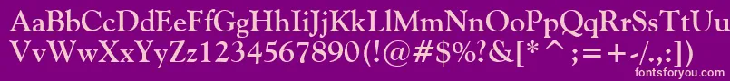 Police Vaniel2Bold – polices roses sur fond violet