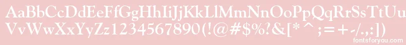 Vaniel2Bold Font – White Fonts on Pink Background