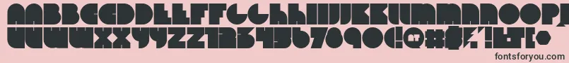 Beyondprotype-Schriftart – Schwarze Schriften auf rosa Hintergrund