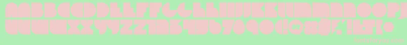 Beyondprotype Font – Pink Fonts on Green Background