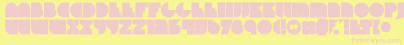 Beyondprotype Font – Pink Fonts on Yellow Background