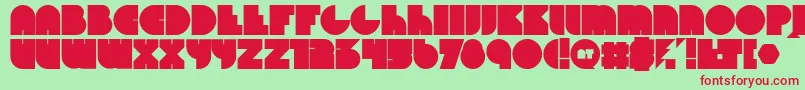 Beyondprotype Font – Red Fonts on Green Background