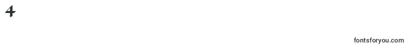 フォントPaladinRegular – フォント数字4