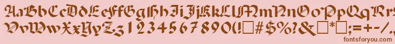 PaladinRegular Font – Brown Fonts on Pink Background