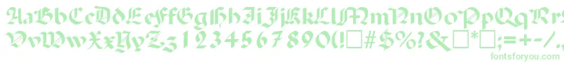 PaladinRegular Font – Green Fonts on White Background