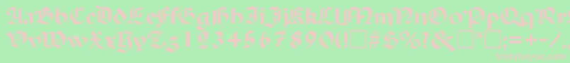 PaladinRegular Font – Pink Fonts on Green Background