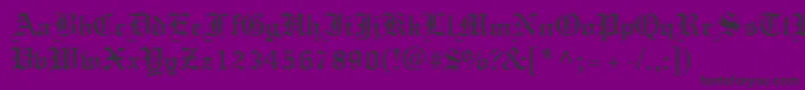 TexturRegular Font – Black Fonts on Purple Background