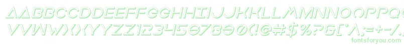 Earthorbiterdeep3Dital Font – Green Fonts on White Background