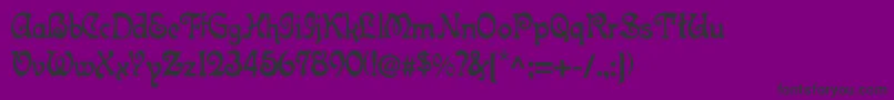 Topeka Font – Black Fonts on Purple Background