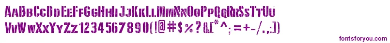 DDayStencil Font – Purple Fonts