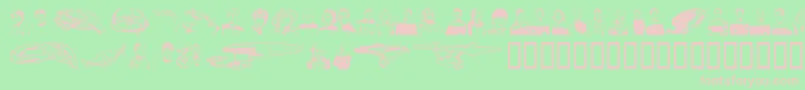 Primd Font – Pink Fonts on Green Background