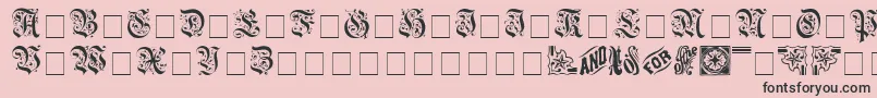 AeternaCapsSsi Font – Black Fonts on Pink Background