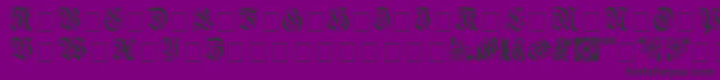 AeternaCapsSsi Font – Black Fonts on Purple Background
