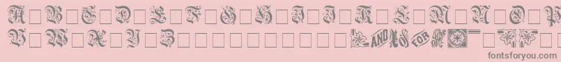 AeternaCapsSsi Font – Gray Fonts on Pink Background