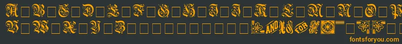 AeternaCapsSsi Font – Orange Fonts on Black Background
