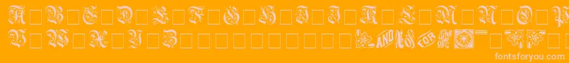 AeternaCapsSsi Font – Pink Fonts on Orange Background