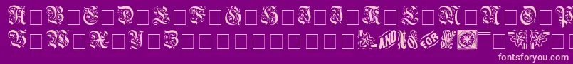 AeternaCapsSsi Font – Pink Fonts on Purple Background