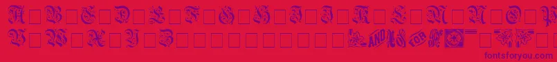 AeternaCapsSsi Font – Purple Fonts on Red Background